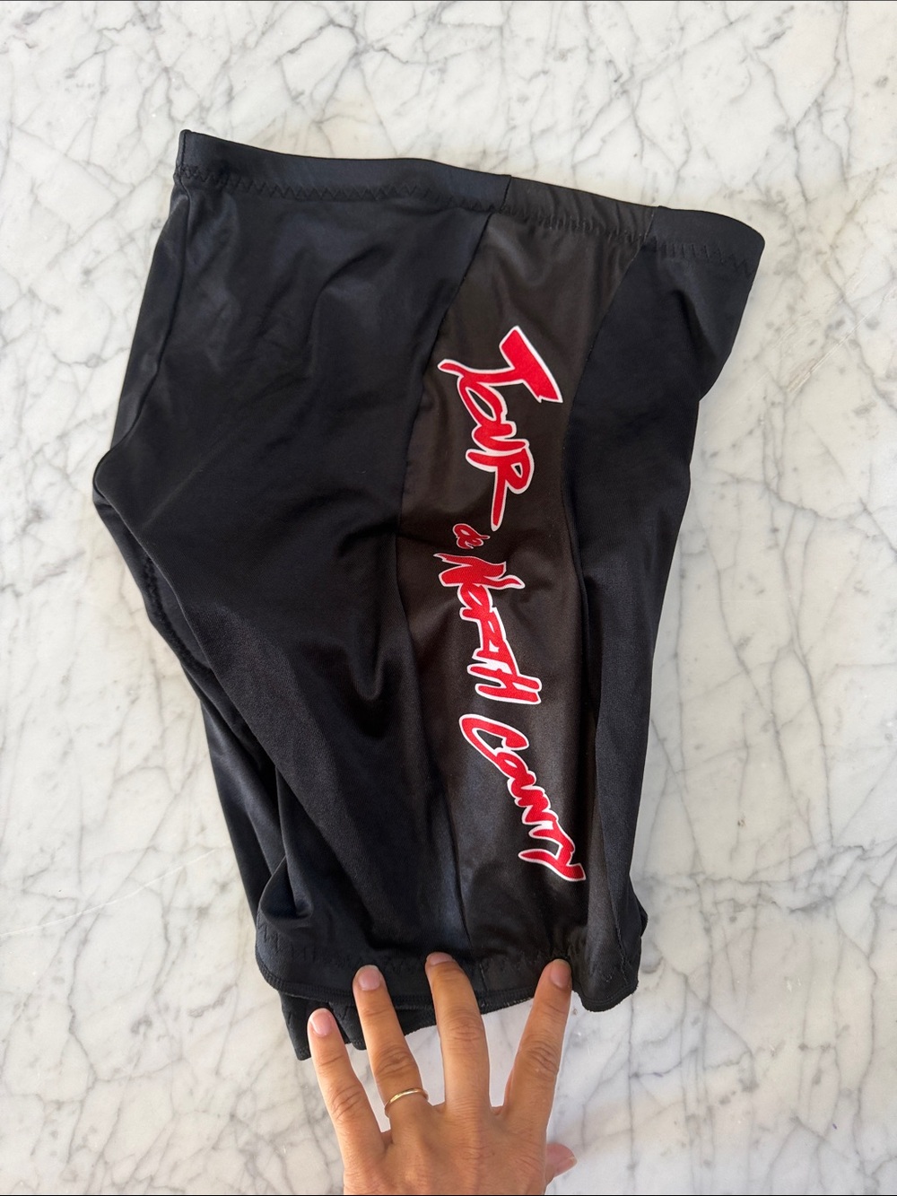 Cycling Shorts Mens XL Black Padded Chamois 7” Inseam Bike Tour de North County